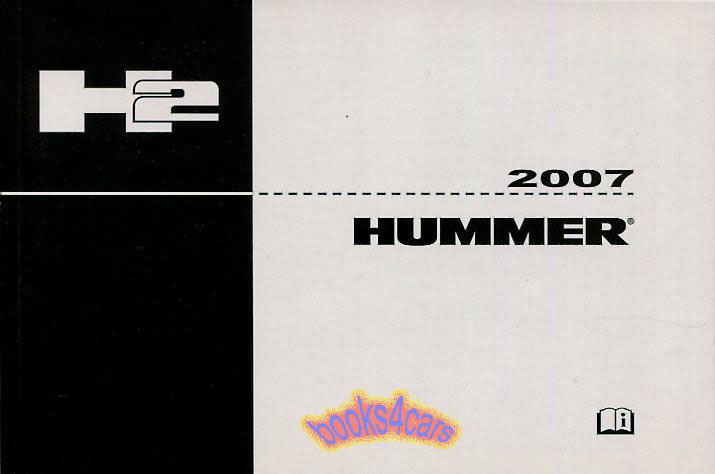 view cover of 2007 Hummer H2 Owners Manual by Hummer