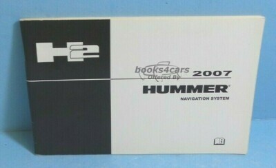 view cover of 2007 H2 Navigation Owners Manual by Hummer