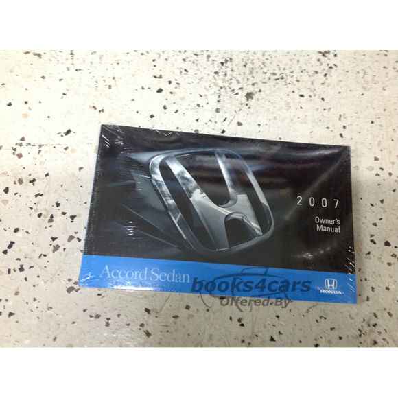 view cover of 2007 Honda Accord Sedan Owners Manual