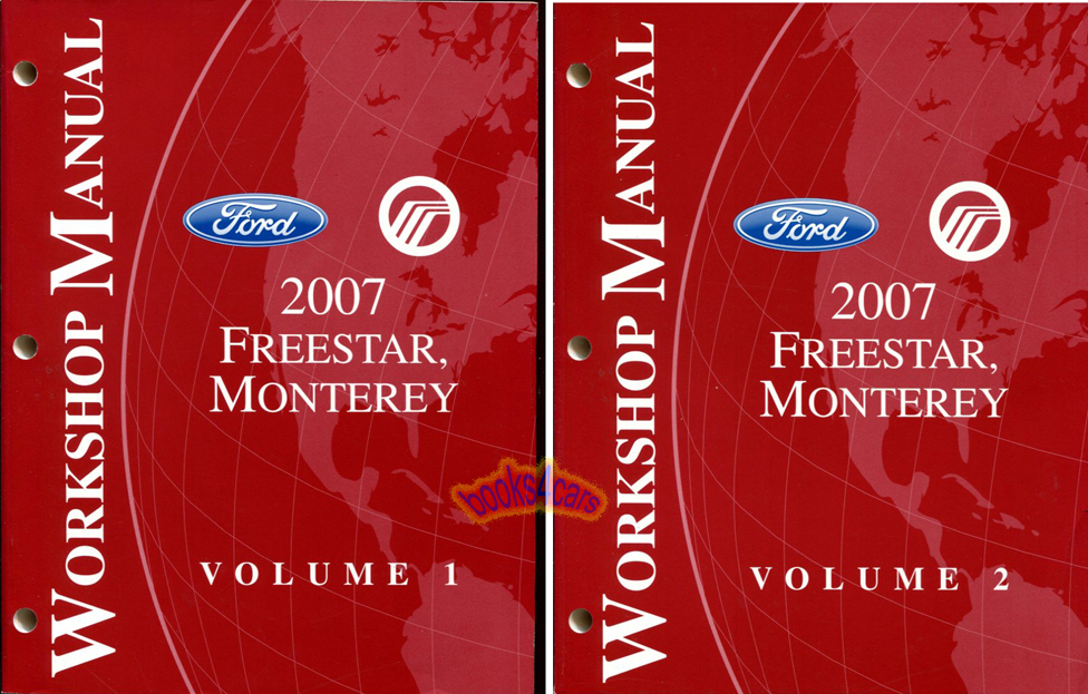 view cover of 2007 Freestar & Monterey Shop Service Repair Manual by Ford & Mercury