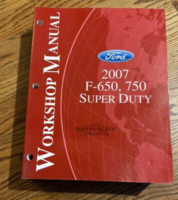 view cover of 2007 F-650 F-750 super duty shop manual by Ford