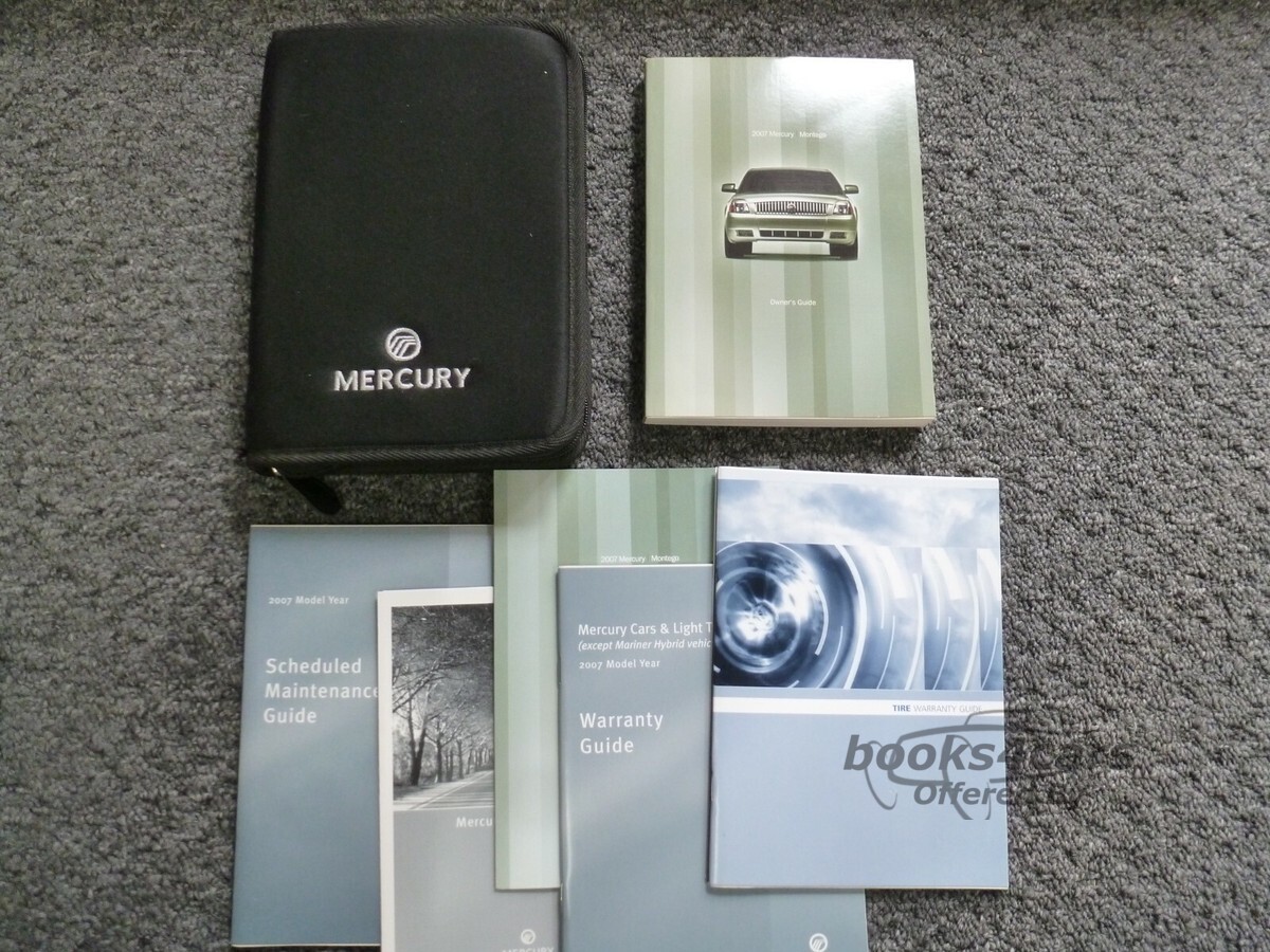 view cover of 2007 Montego owners manual by Mercury & Ford