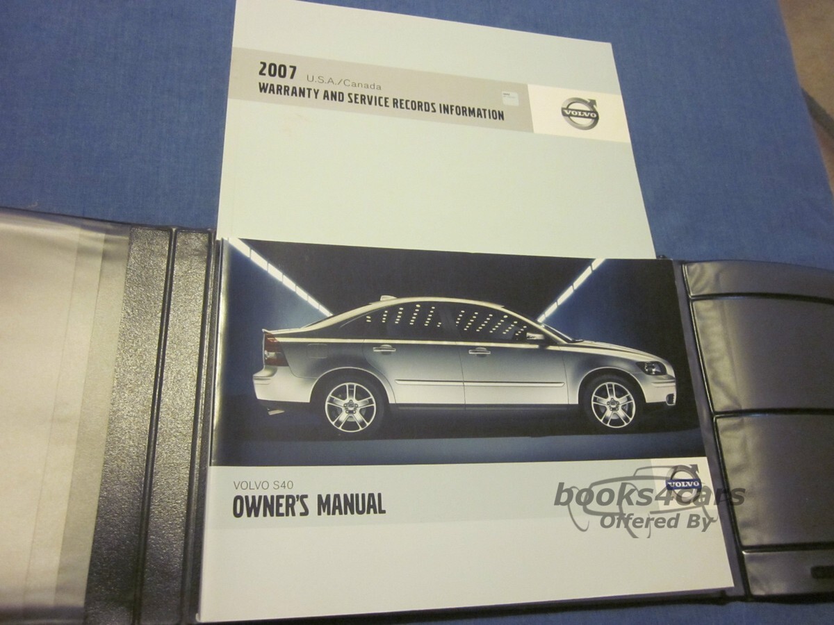 view cover of 2007 S40 Owners Manual By Volvo