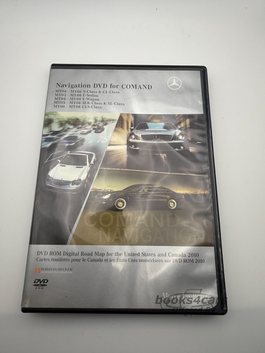 view cover of 2008 COMAND Navigation DVD for S CL E SLK SL & CLS Class for the United States and Canada
