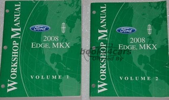 view cover of 2008 Edge MKX Shop Service Repair Manual by Ford & Lincoln