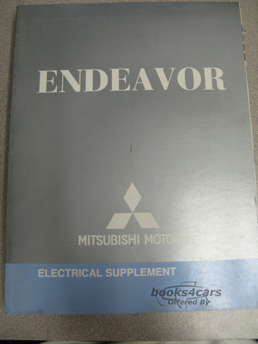 view cover of 2008 Endeavor Electrical Shop Service Repair Manual by Mitsubishi