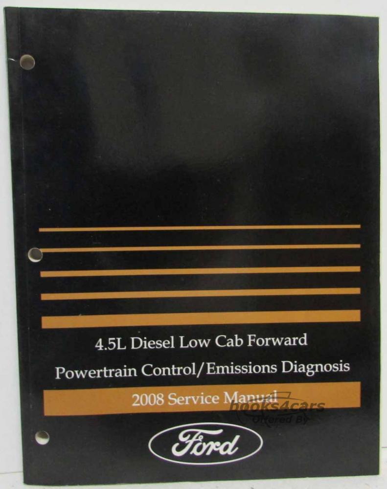 view cover of 2008 4.5L Diesel Truck Powertrain Control Emission Diagnosis Shop Manual by Ford