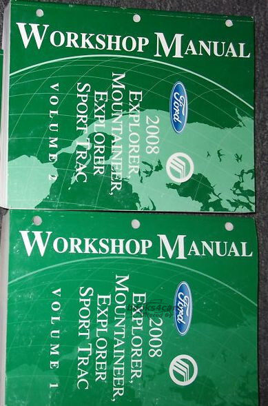 view cover of 2008 Explorer Mountaineer Sport Trac Shop Service Repair Manual by Ford Truck & Mercury