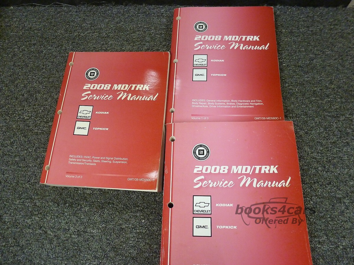 view cover of 2008 C-series Topkick Kodiak medium duty truck shop service repair manual by Chevrolet GMC