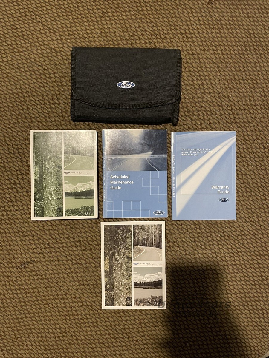 view cover of 2008 Escape Hybrid owners manual by Ford
