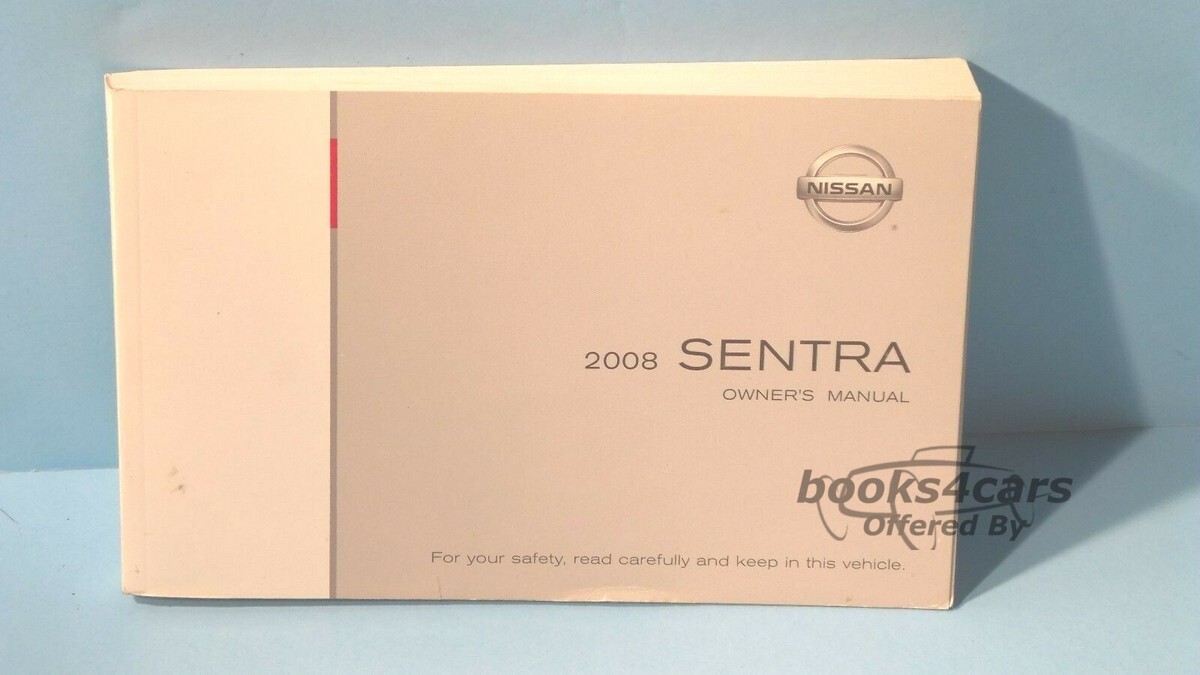 view cover of 2008 Sentra owners manual by Nissan