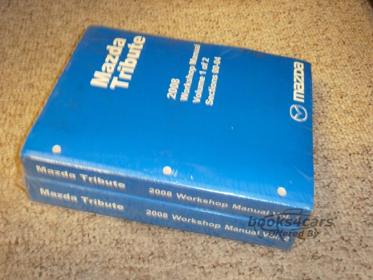 view cover of 2008 Tribute Shop Service Repair Manual By Mazda