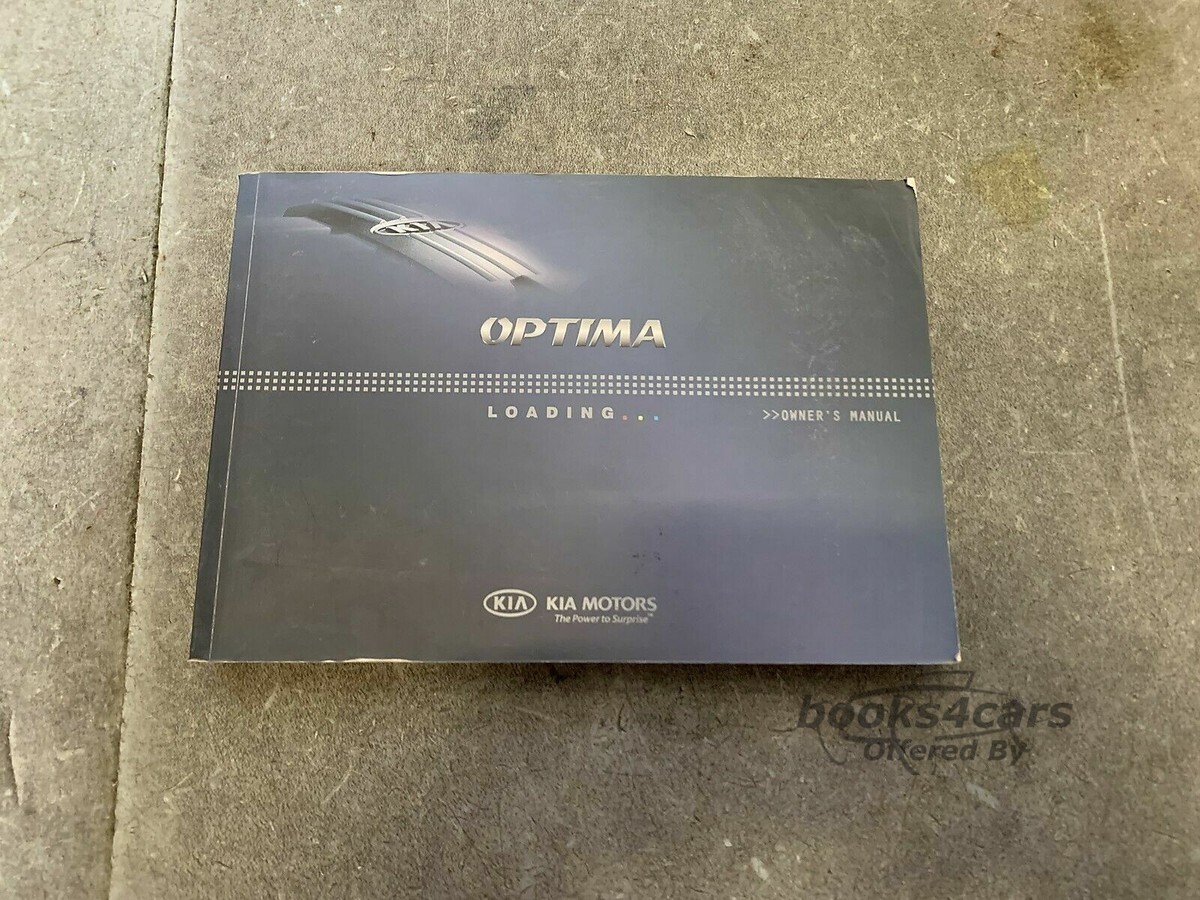 view cover of 2008 Kia Optima owners manual