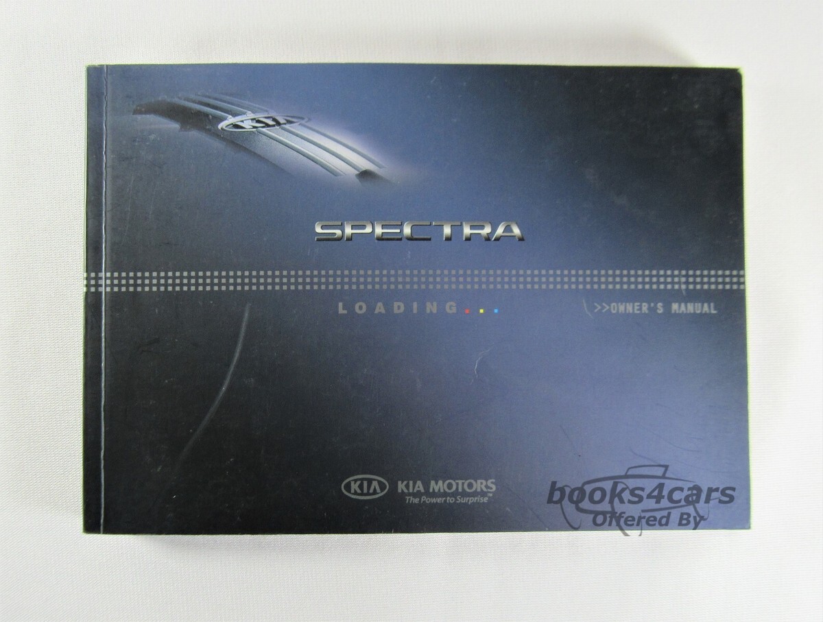 view cover of 2008 Spectra Owners manual by Kia