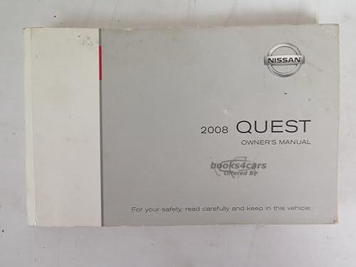 view cover of 2008 Nissan Quest owners manual