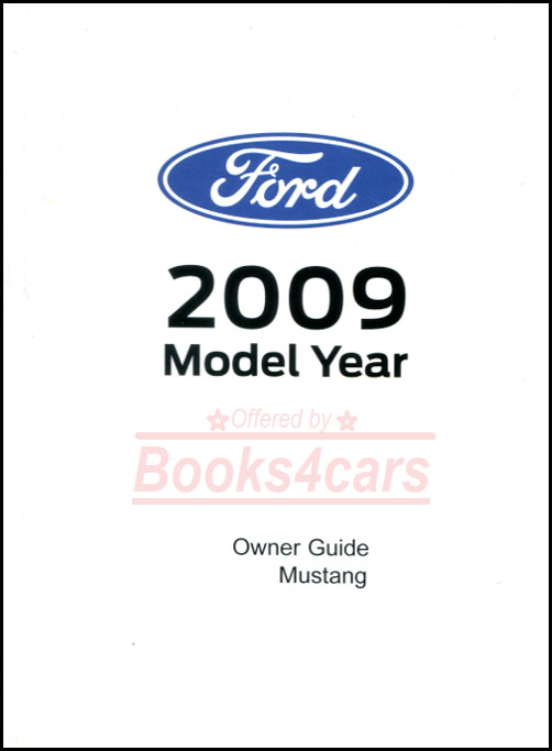 view cover of 2009 Ford Shelby Mustang owner Manual