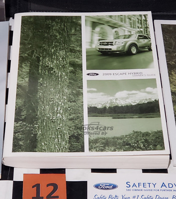 view cover of 2009 Escape Hybrid Owner Manual by Ford