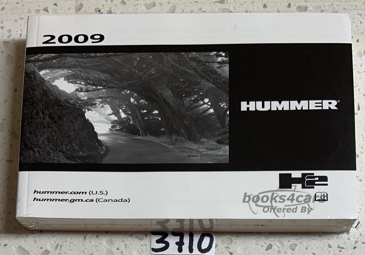 view cover of 2009 H2 owners manual by Hummer