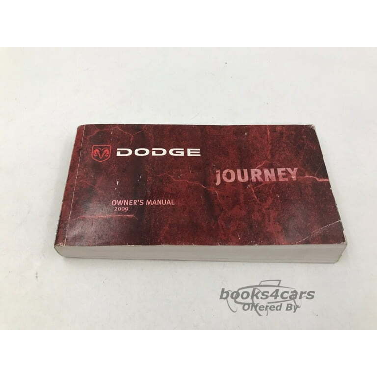 view cover of 2009 Journey owners manual by Dodge