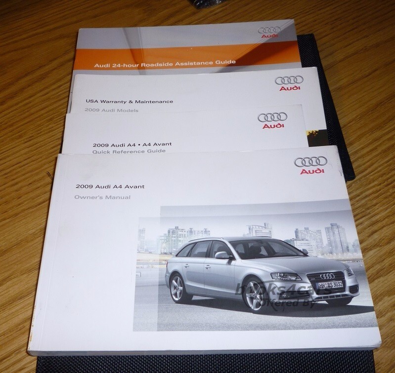 view cover of 2009 A4 Avant Wagon Owners Manual by Audi