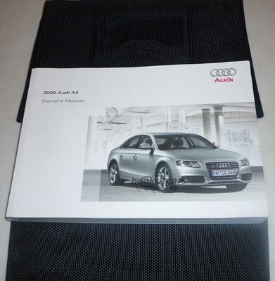 view cover of 2009 A4 Owners Manual by Audi for A4 Sedan & Quattro