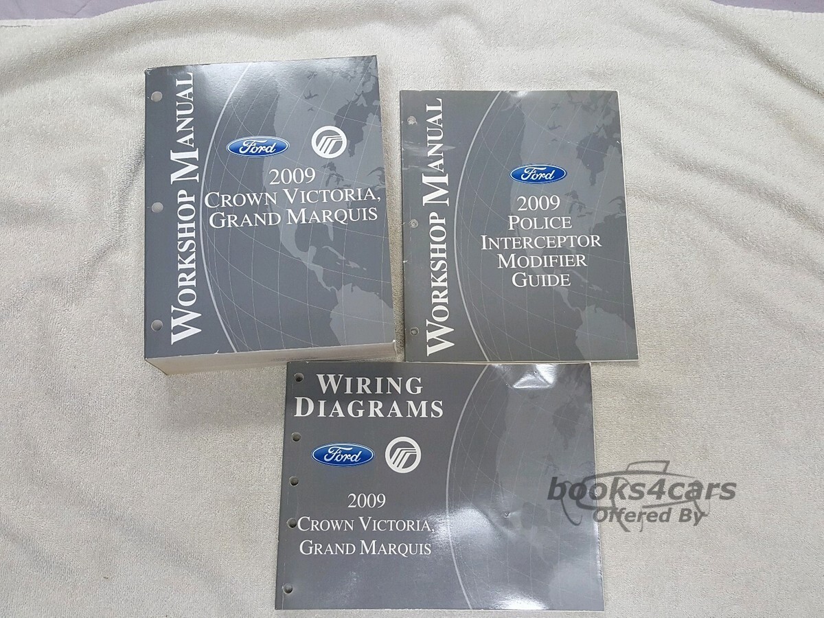 view cover of 2009 Crown Victoria and Grand Marquis shop manual by Ford.
