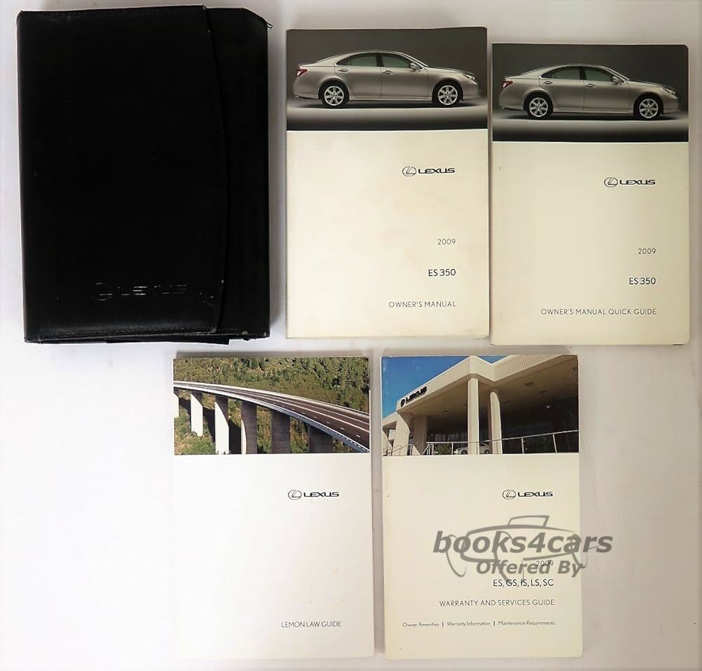 view cover of 2009 ES350 owners manual by Lexus