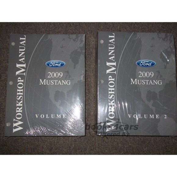 view cover of 2009 Mustang shop service repair manual by Ford