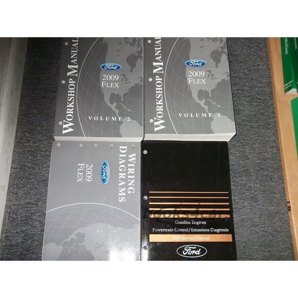 view cover of 2009 Flex shop service repair manual 2 volumes by Ford