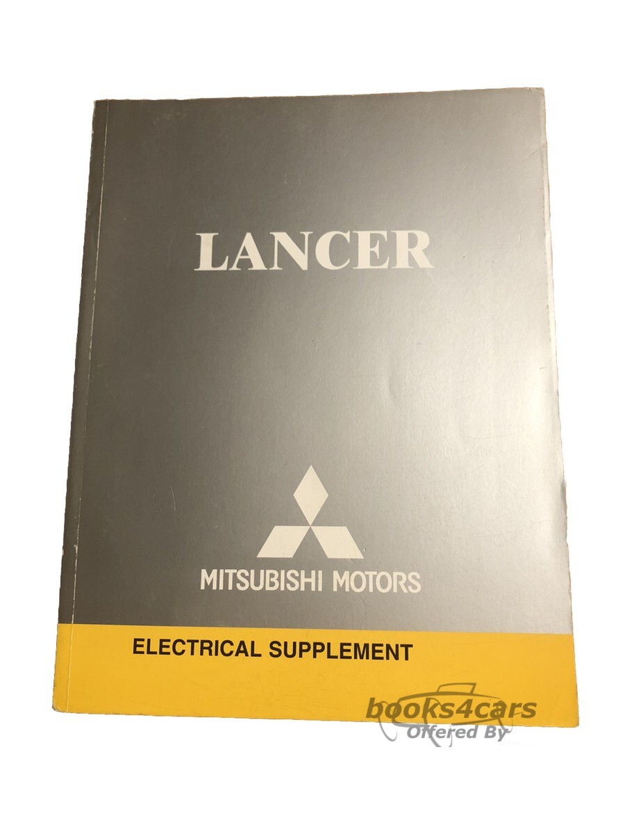 view cover of 2009 Lancer Electrical Supplement by Mitsubishi including Wiring Diagrams