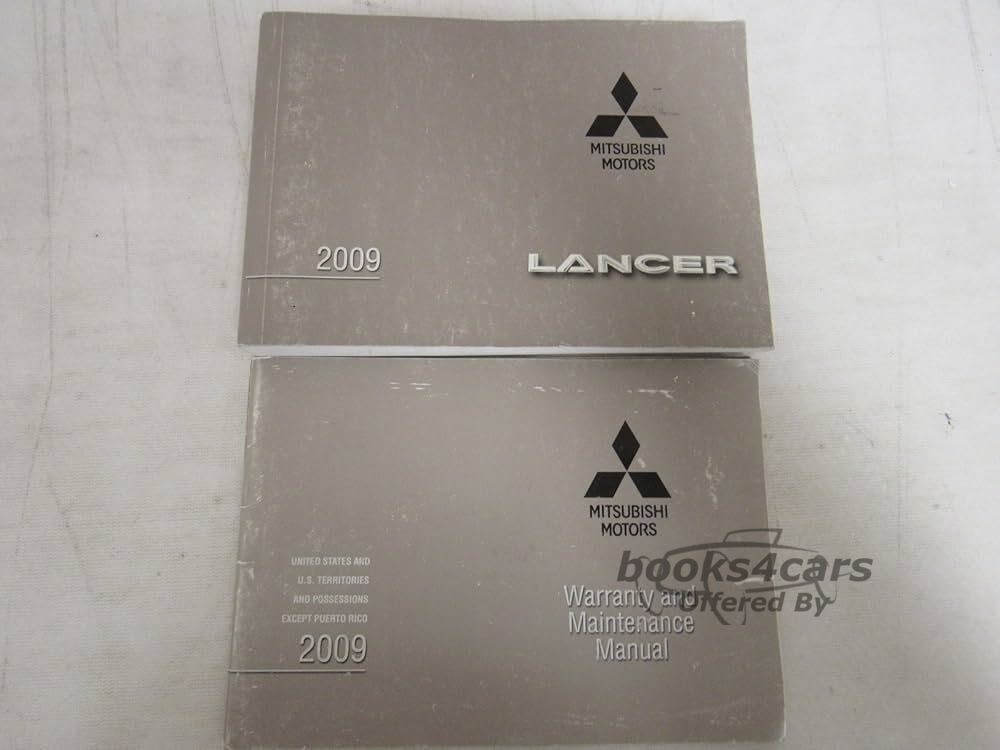 view cover of 2009 Mitsubishi Lancer Owners Manual