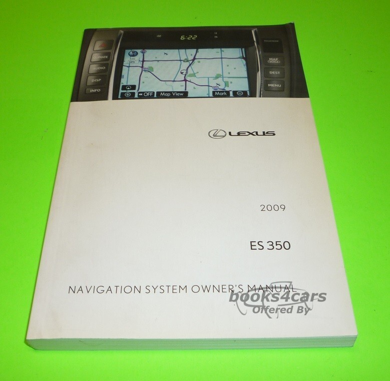 view cover of 2009 ES350 Navigation owners manual by Lexus