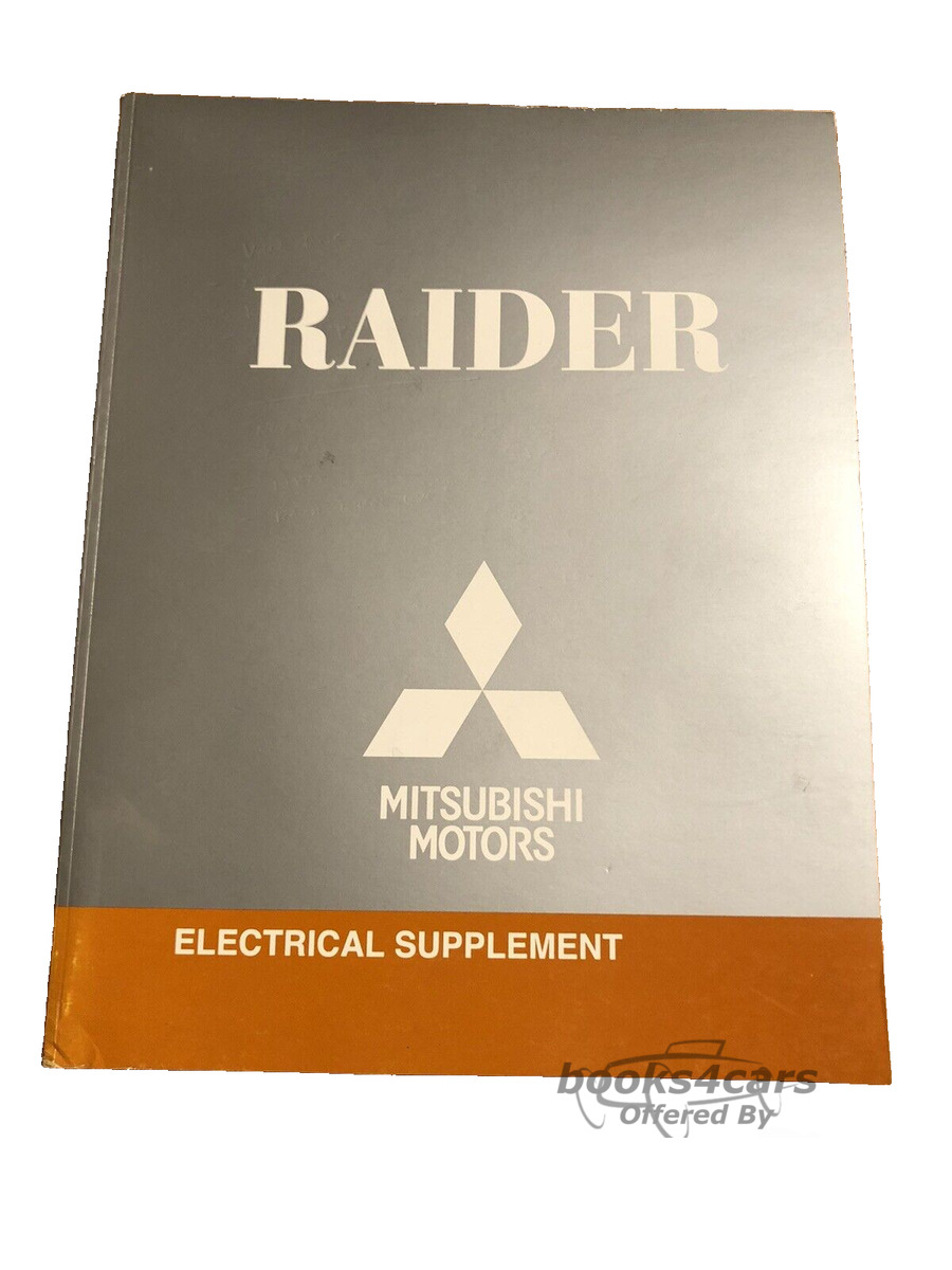 view cover of 2009 Mitsubishi Raider Electrical Shop Manual Supplement to be used with the Shop Service Repair Manual by Mitsubishi Motors
