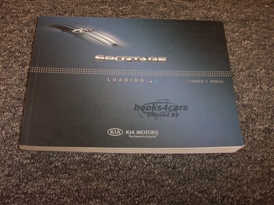 2009 Kia Sportage owners manual