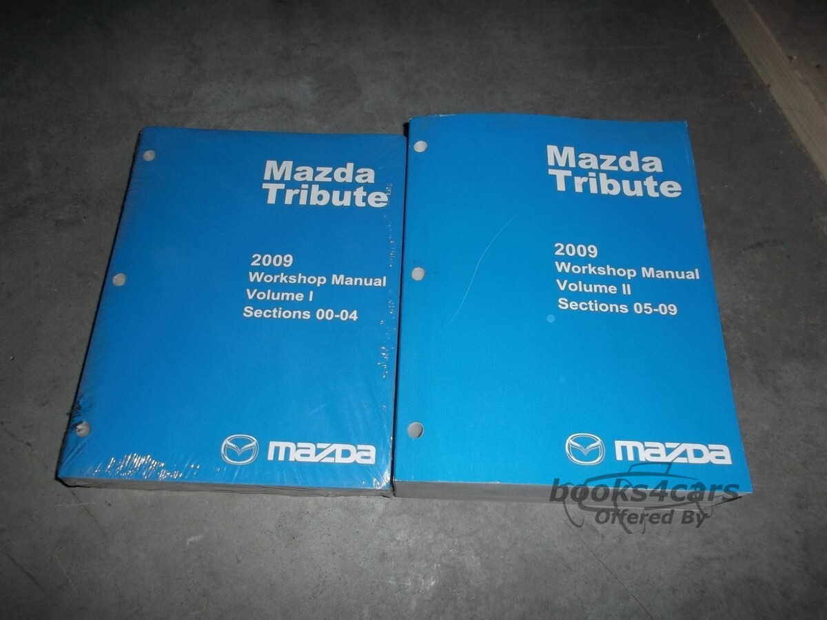 view cover of 2009 Tribute Shop Service Repair Manual By Mazda