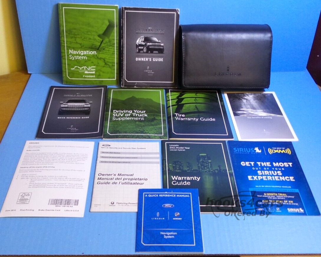 view cover of 2010 Navigation Supplement Owners Manual for all Ford Lincoln & Mercury car & truck incl Edge Escape Expedition Explorer F150 F250 F350 F450 F550 Flex Focus Fusion Mariner Milan MKS MKX MKZ Mountaineer Mustang Navigator Sable Taurus