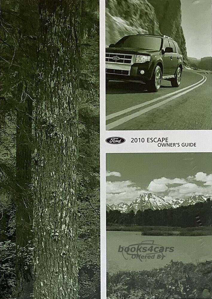 view cover of 2010 Escape owners manual by Ford