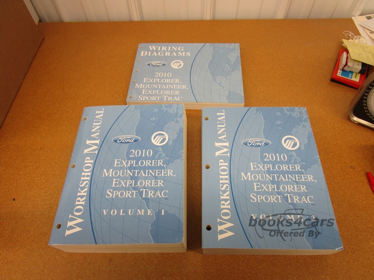 view cover of 2010 Explorer Mountaineer Sport Trac Shop Service Repair Manual by Ford Truck & Mercury 2 volume set