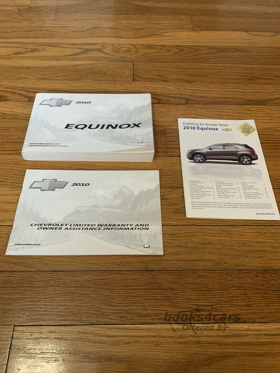 view cover of 2010 Equinox owners manual by Chevrolet