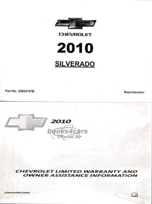 view cover of 2010 Silverado owners manual by Chevrolet