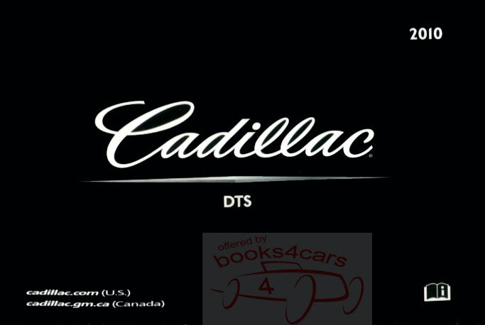 view cover of 2010 DTS owners manual by Cadillac