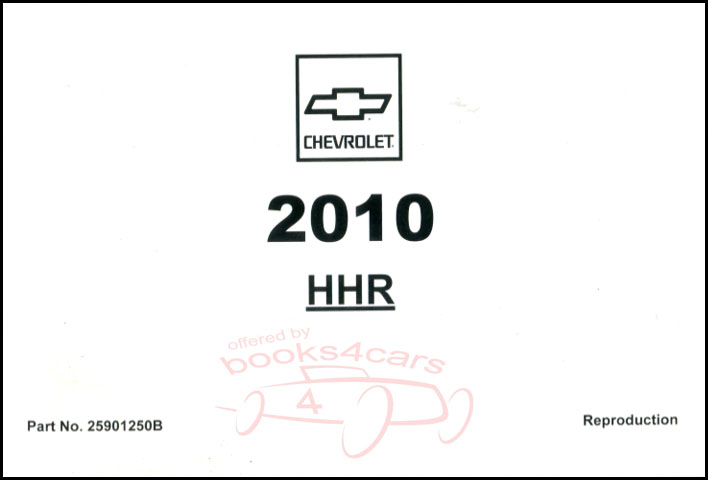view cover of 2010 Chevy HHR Owners Manual By Chevrolet