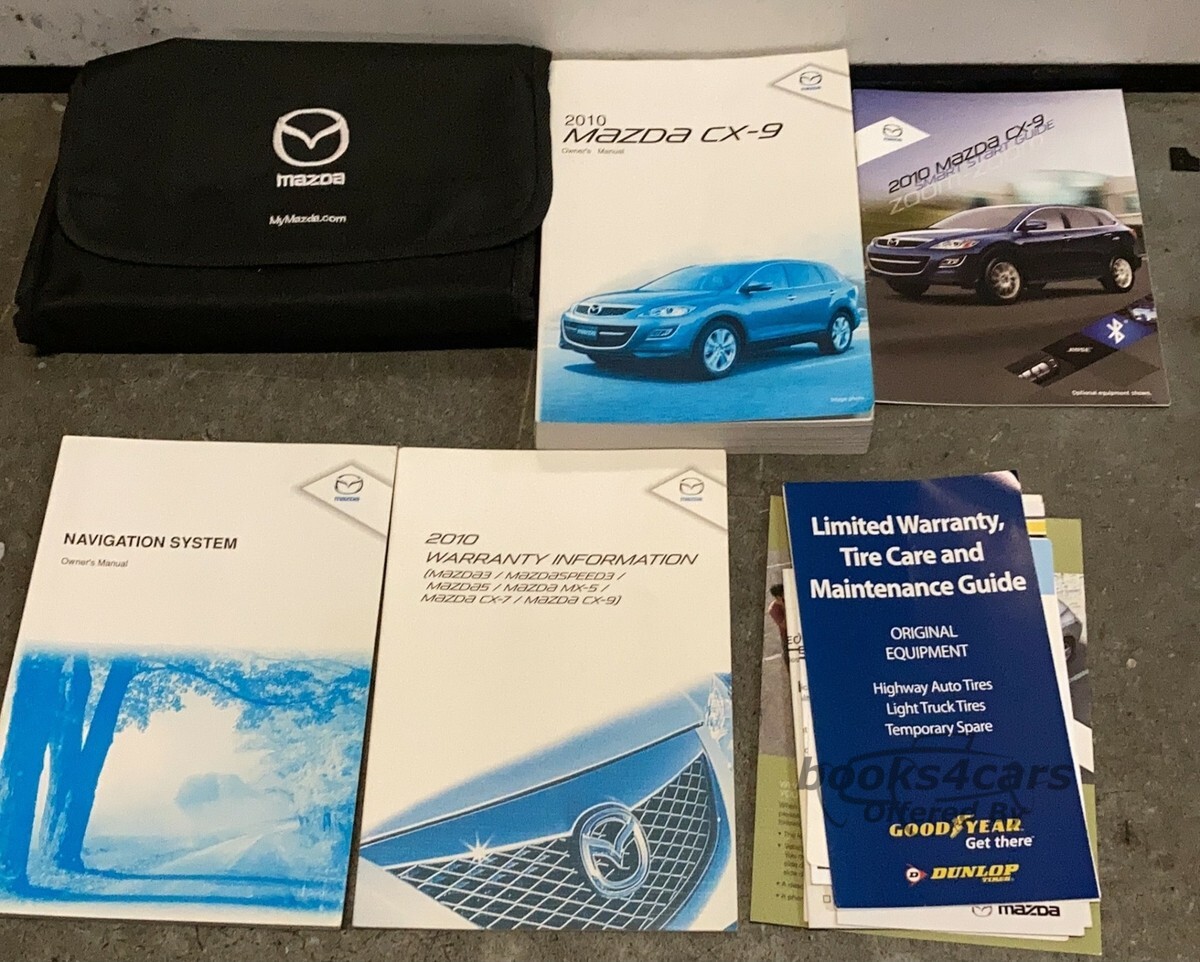 view cover of 2010 Mazda CX9 Navigation System owners manual