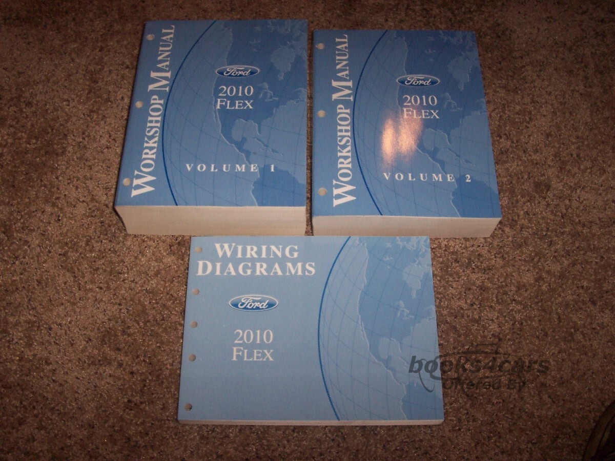 view cover of 2010 Flex shop service repair manual 2 volumes by Ford