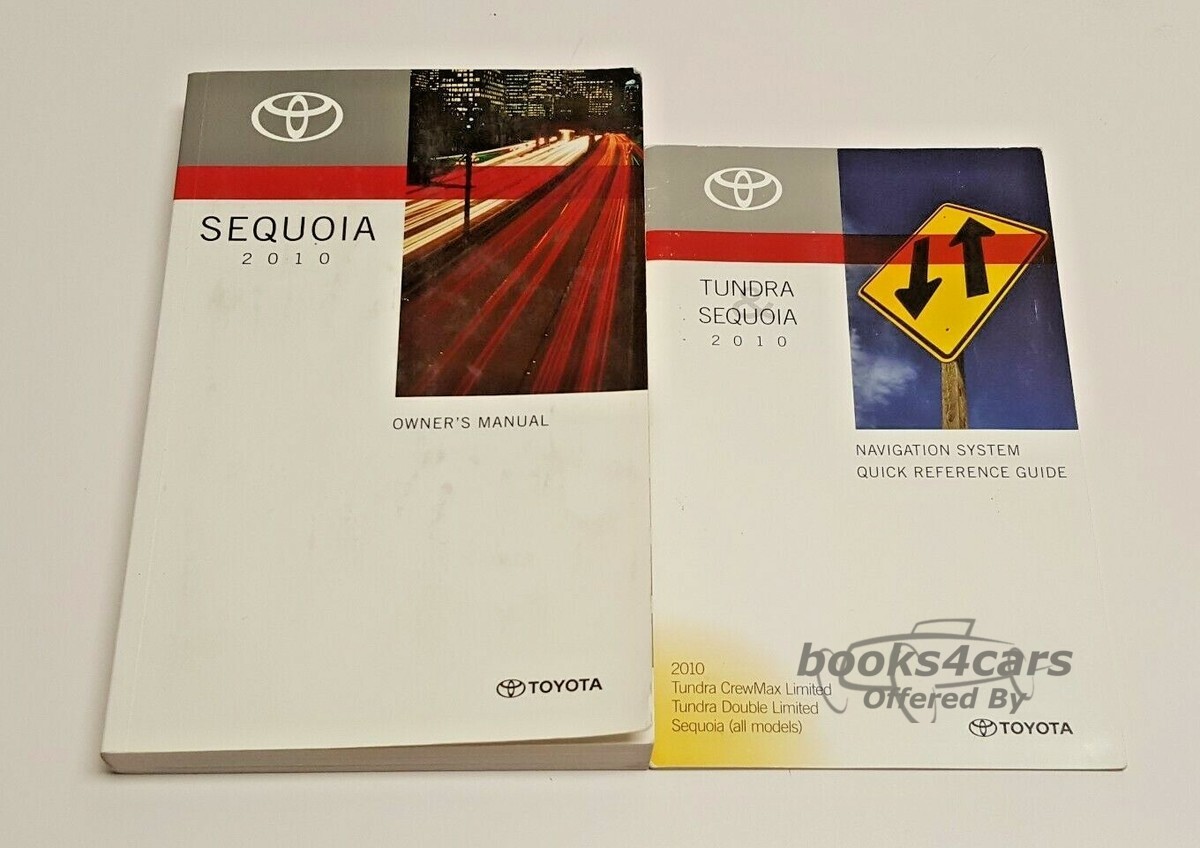 view cover of 2010 Sequoia owners manual by Toyota