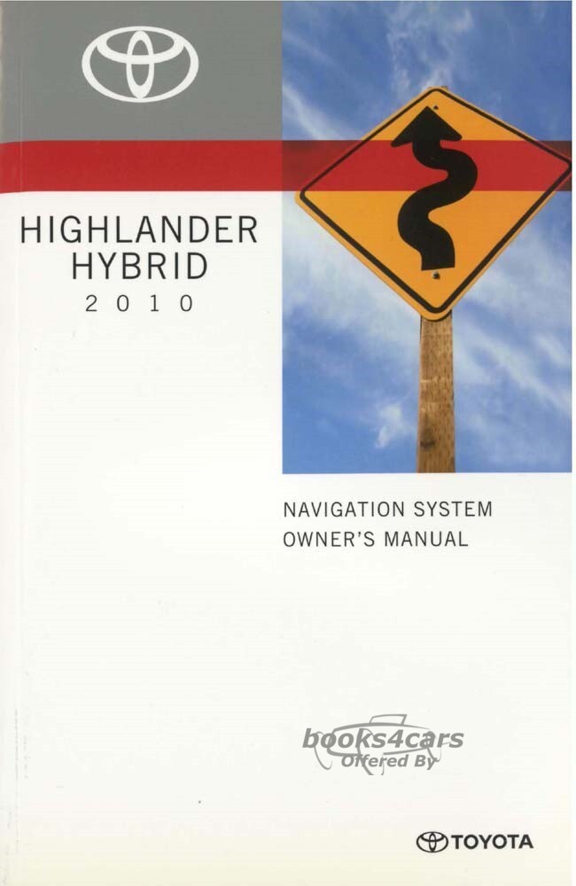 view cover of 2010 Highlander Navigation owners manual by Toyota