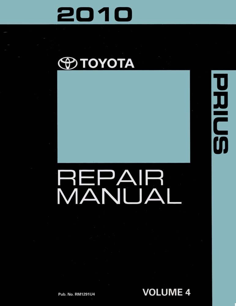 view cover of 2010 Prius shop service repair manual volume 4 by Toyota