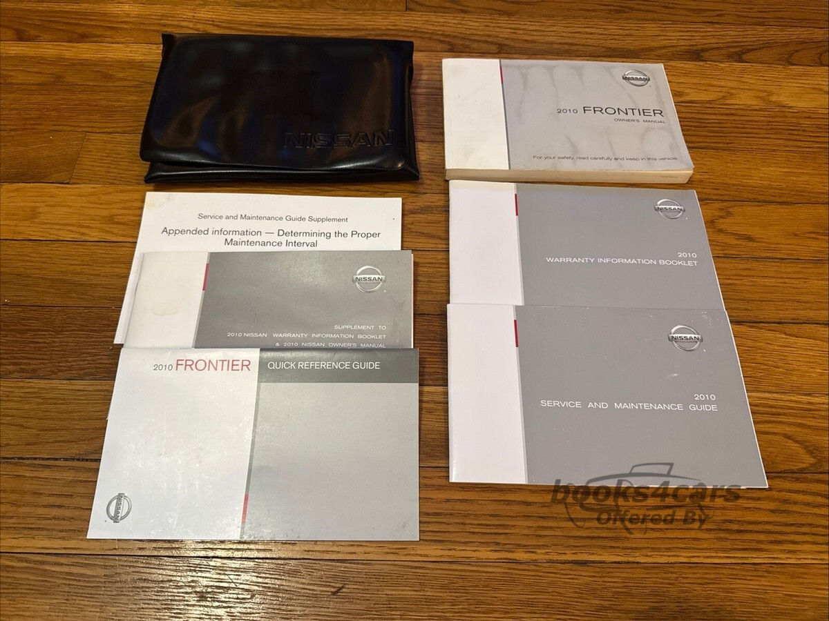 view cover of 2010 Frontier owners manual by Nissan