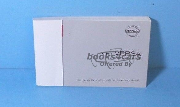 view cover of 2010 Versa owners manual by Nissan