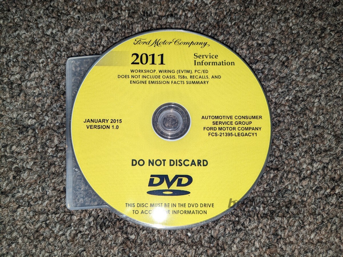 view cover of 2011 F53 Motorhome shop service repair Manual By Ford DVD